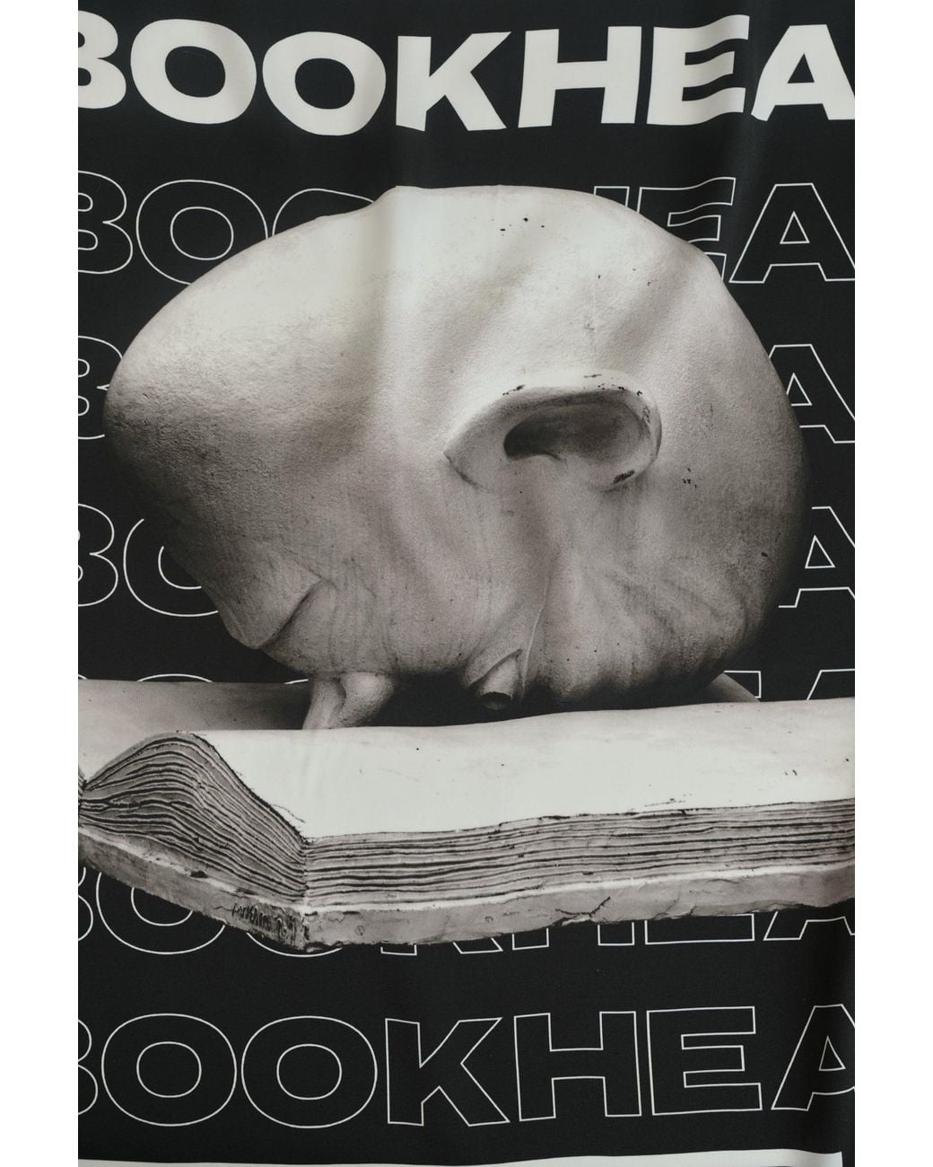 Lost Pattern Black Bookhead Silk Scarf