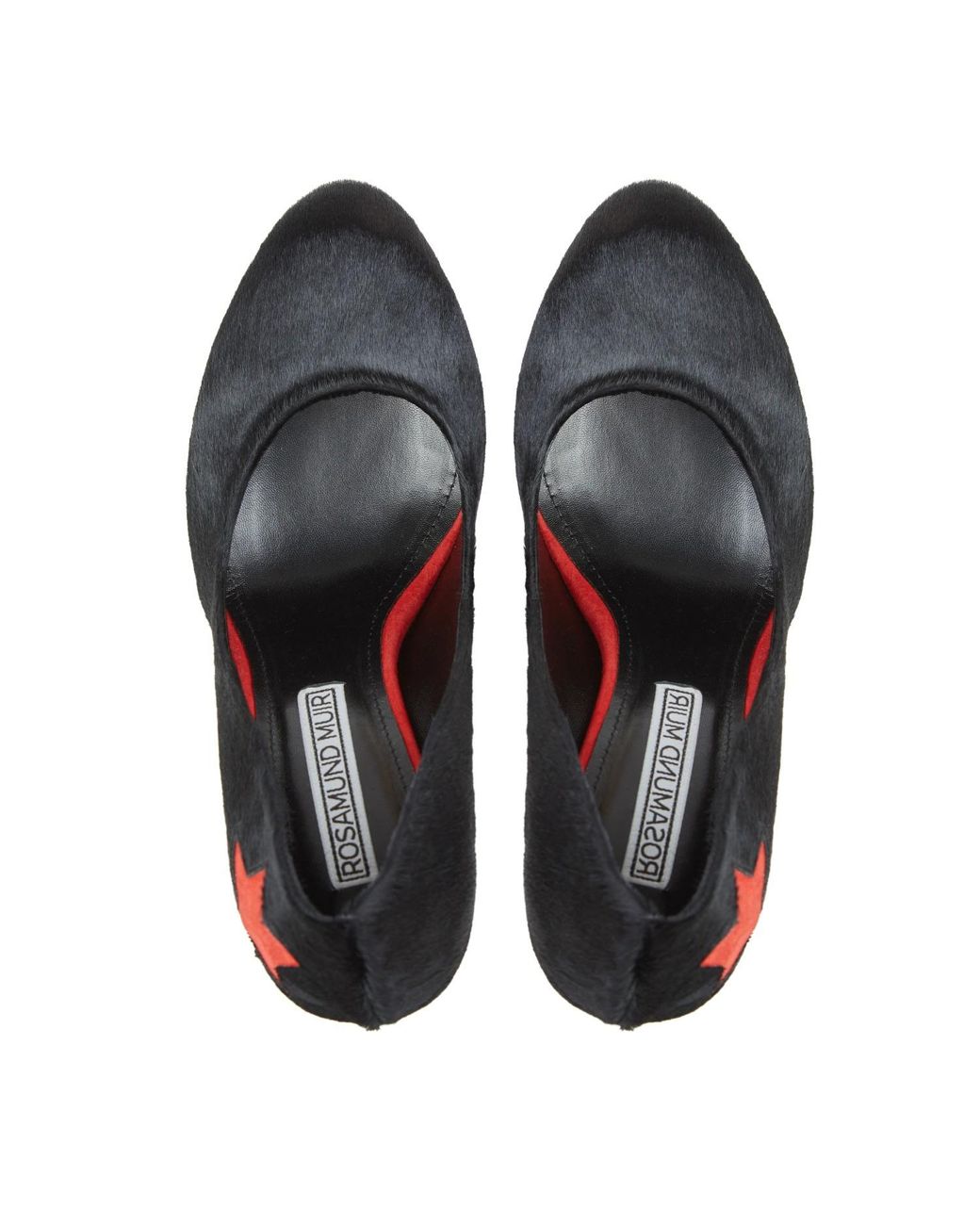 Rosamund Muir London Black India Calf Hair With Star Heels