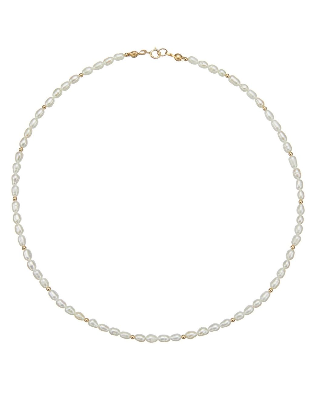 Lily & Roo Metallic Beaded Seed Pearl Choker