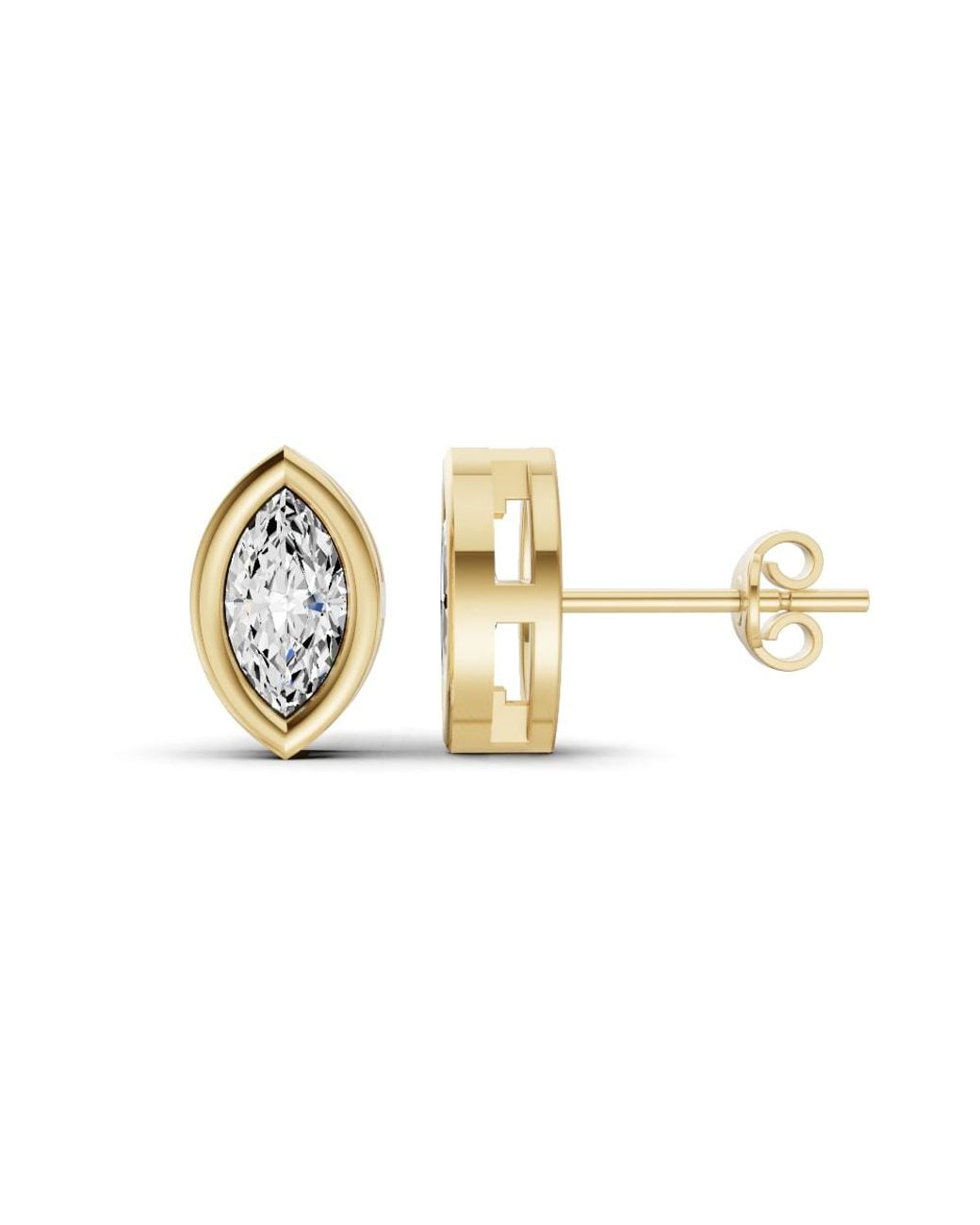 SEREIA OFFICIAL Metallic Studs Marquise Bezel Solitaire