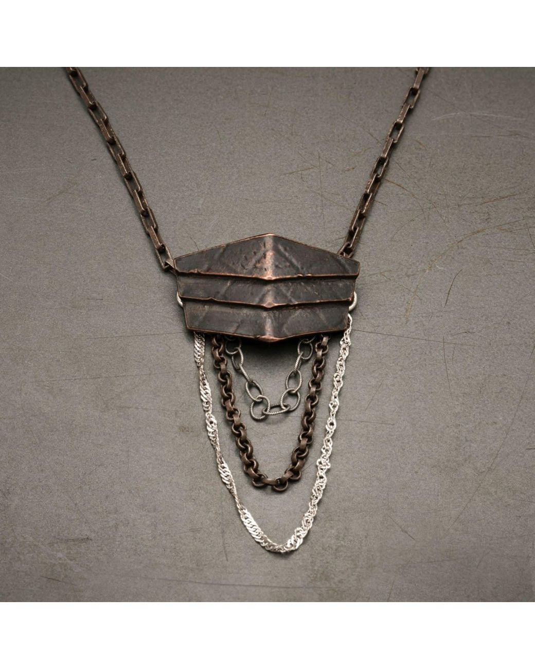 Zula Jewelry + Design White Bravery Shield Necklace