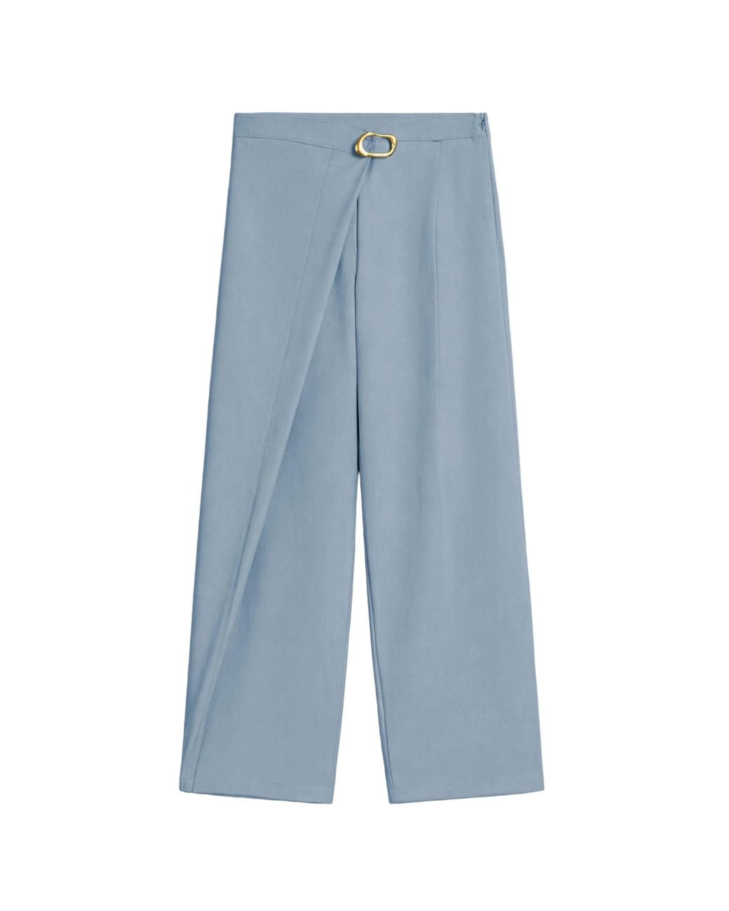 Nocturne Blue Waist Accessory Detail Trousers