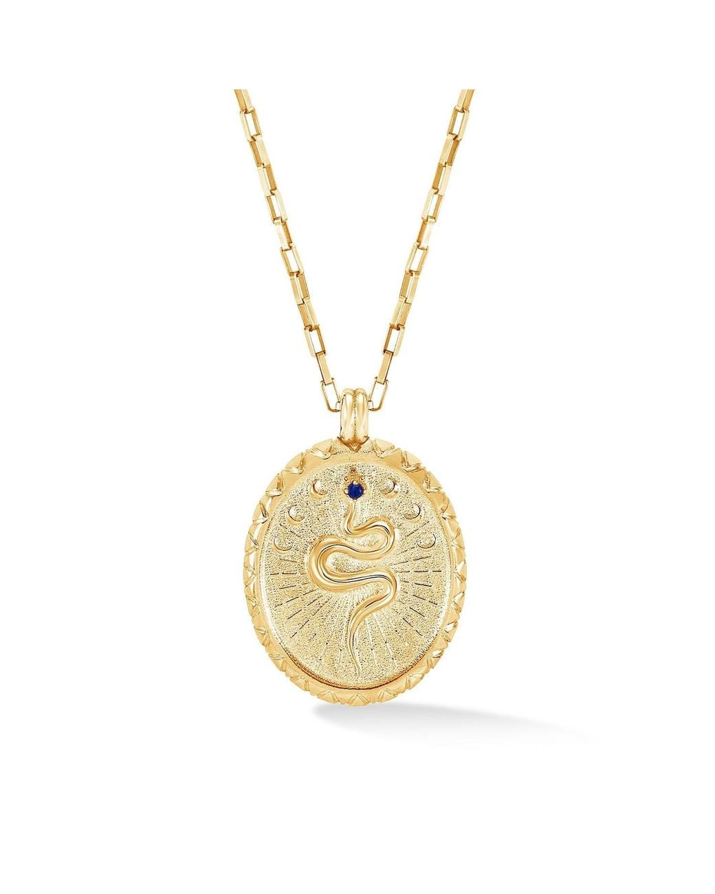 Dower & Hall Metallic Snake Talisman Necklace for men