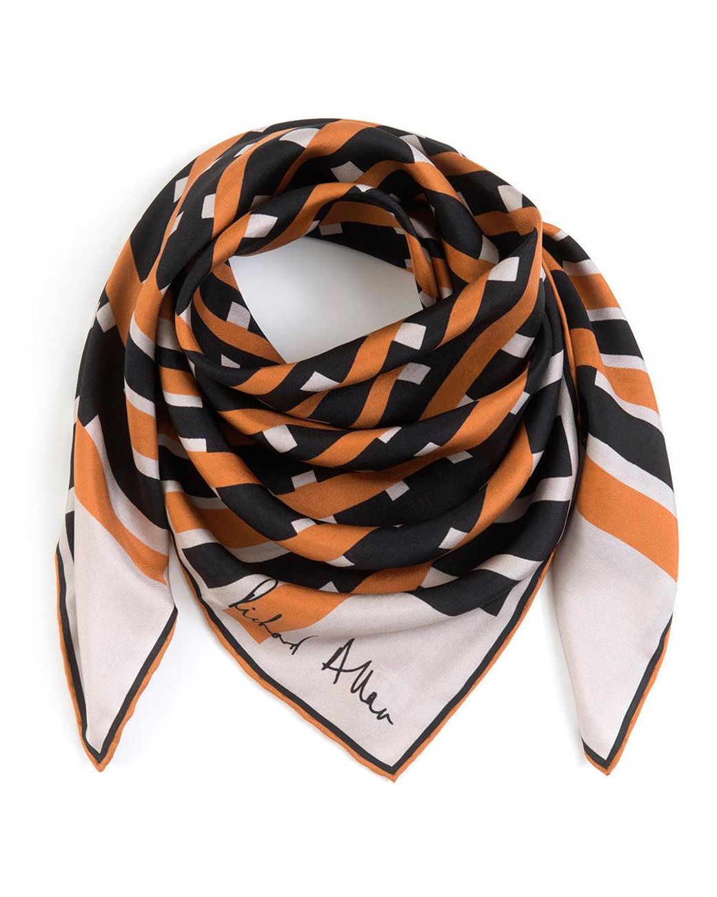 Richard Allan London Multicolor Manhattan Silk Scarf
