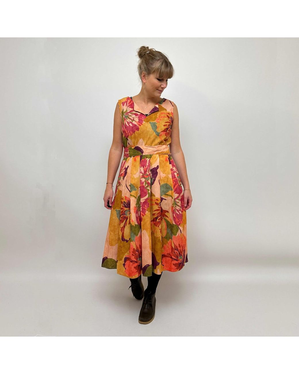 GROBUND Pink Christiane Dress