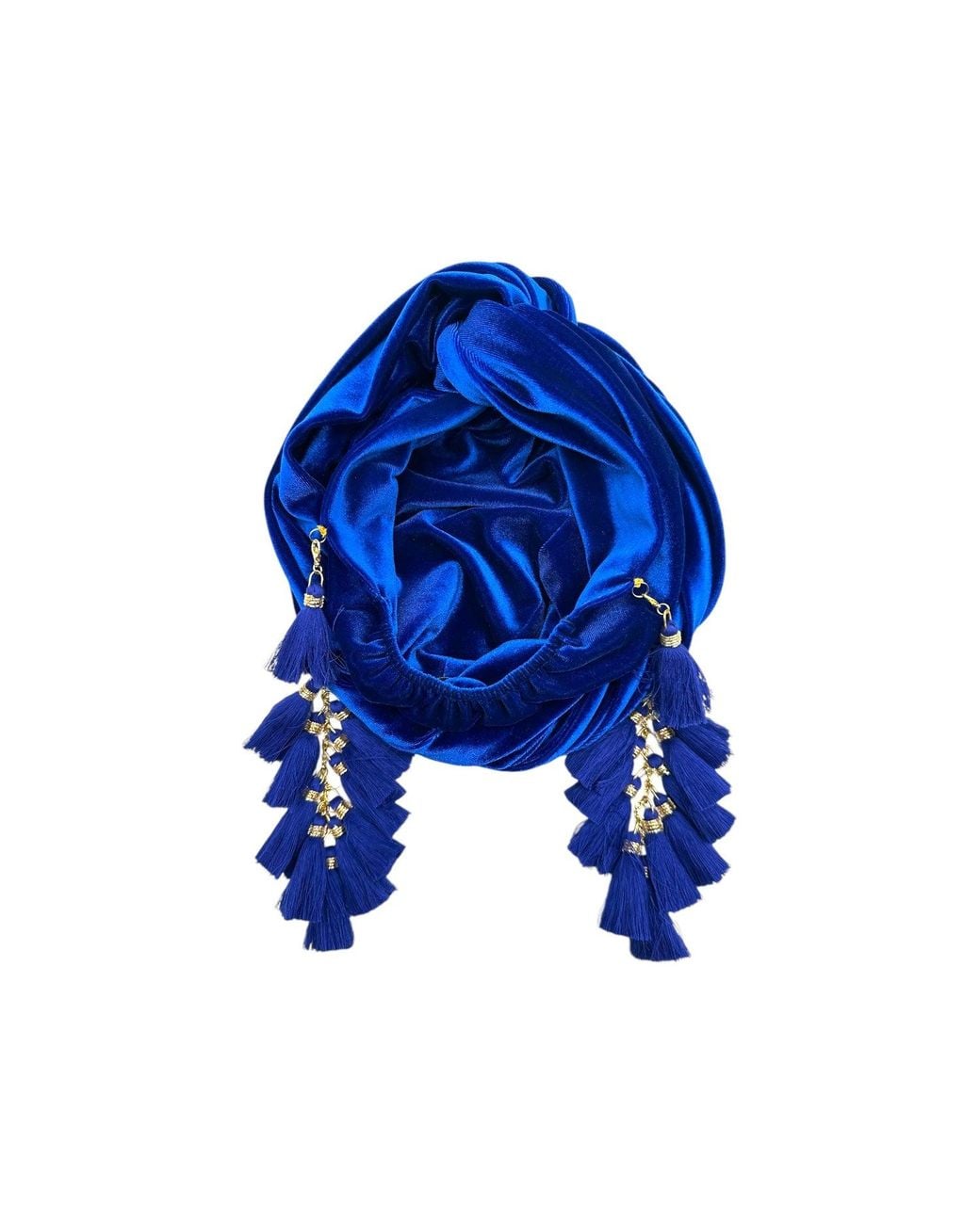 Julia Clancey Blue Electric Chacha Turban