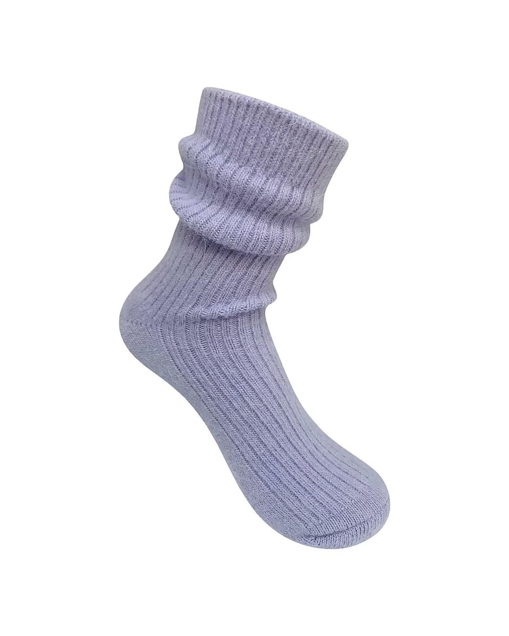 HIGH HEEL JUNGLE by KATHRYN EISMAN Purple Cashmere Socks