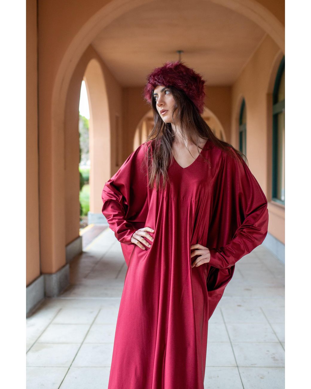 Jennafer Grace Red Gracie Caftan