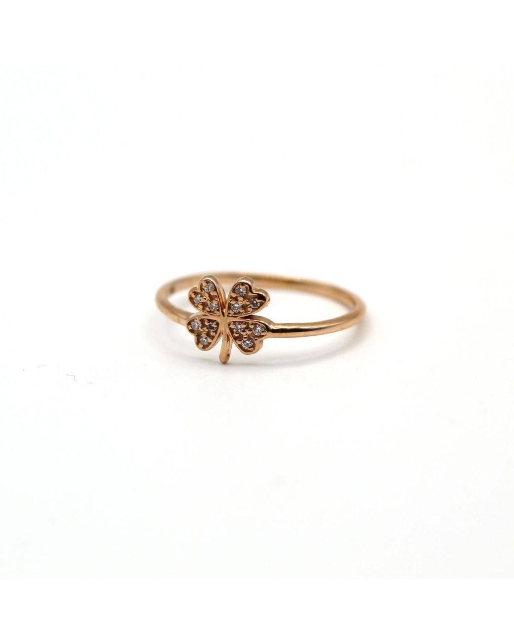 VicStoneNYC Fine Jewelry Metallic Lucky Clover Diamond Ring