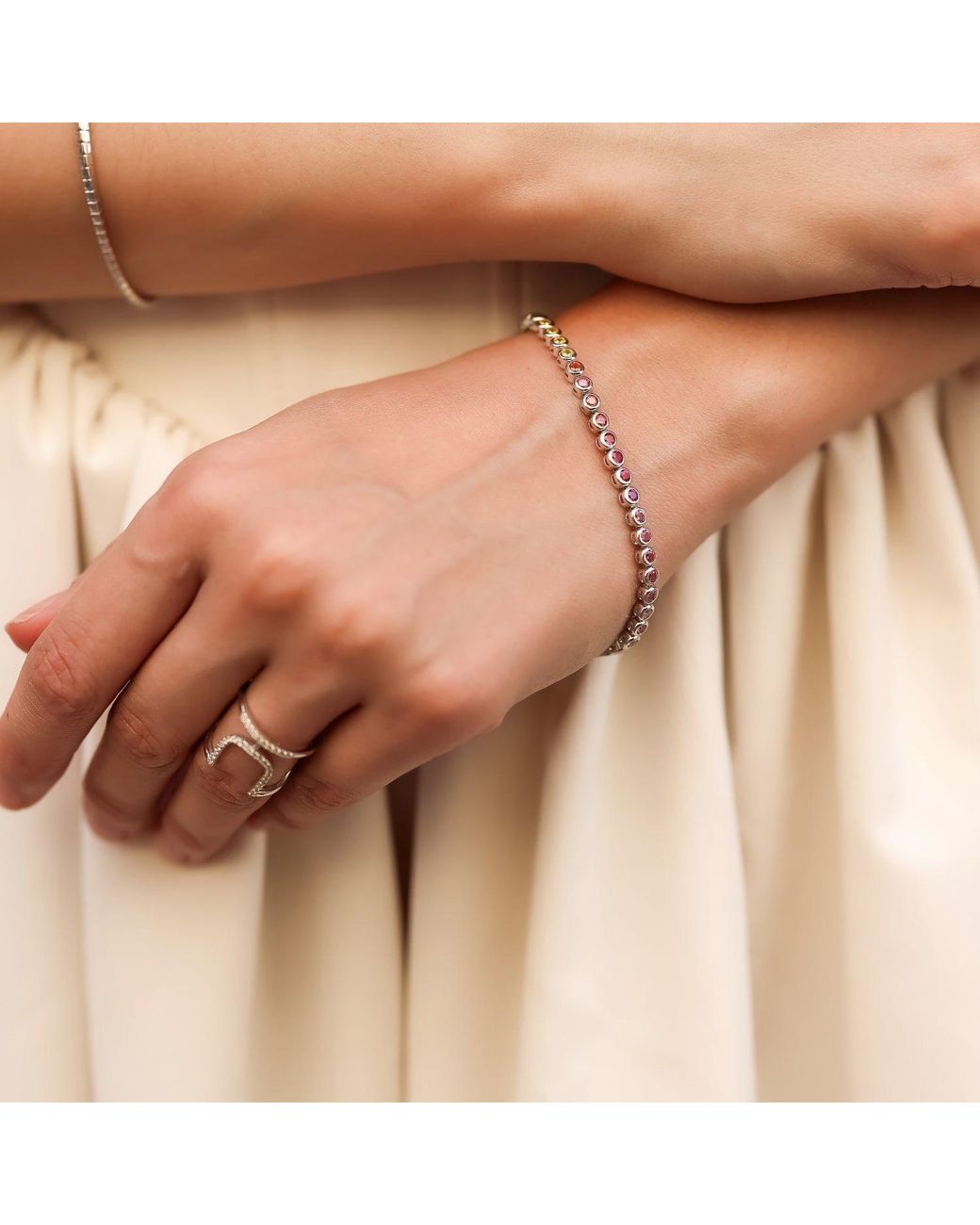 Spero London Metallic Sterling Open Cuff Pave Ring