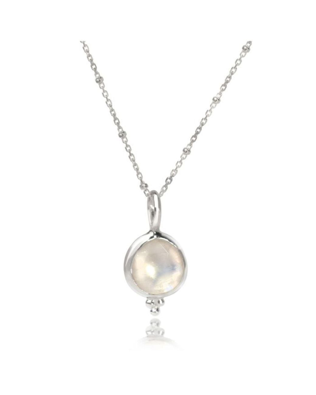 The Jewellery Store London Metallic Moonstone 'You Are Loved' Necklace