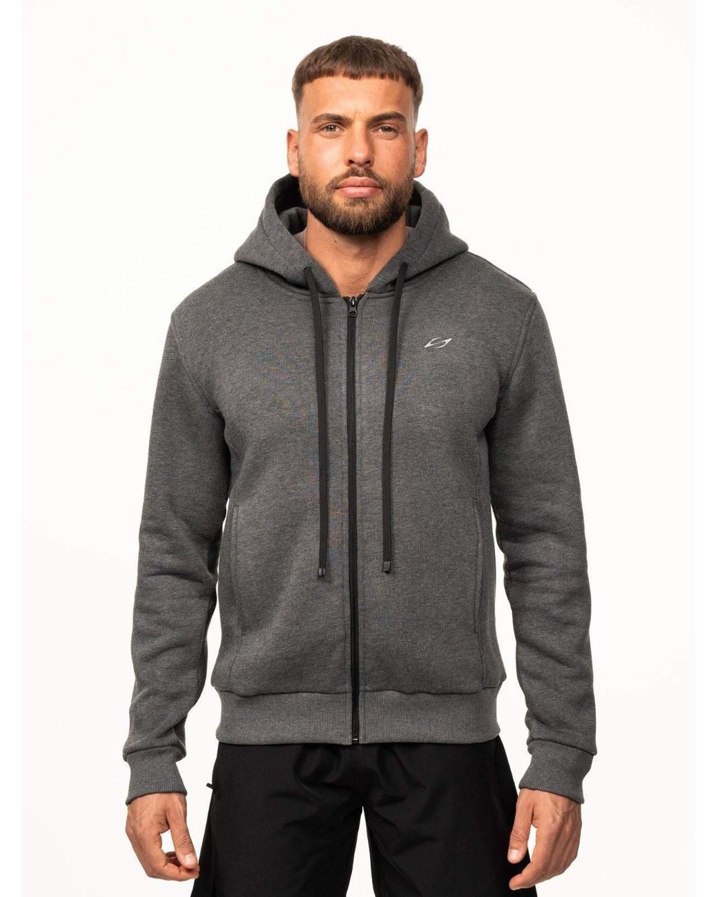 Saved Lab Gray Zip Hoodie for men