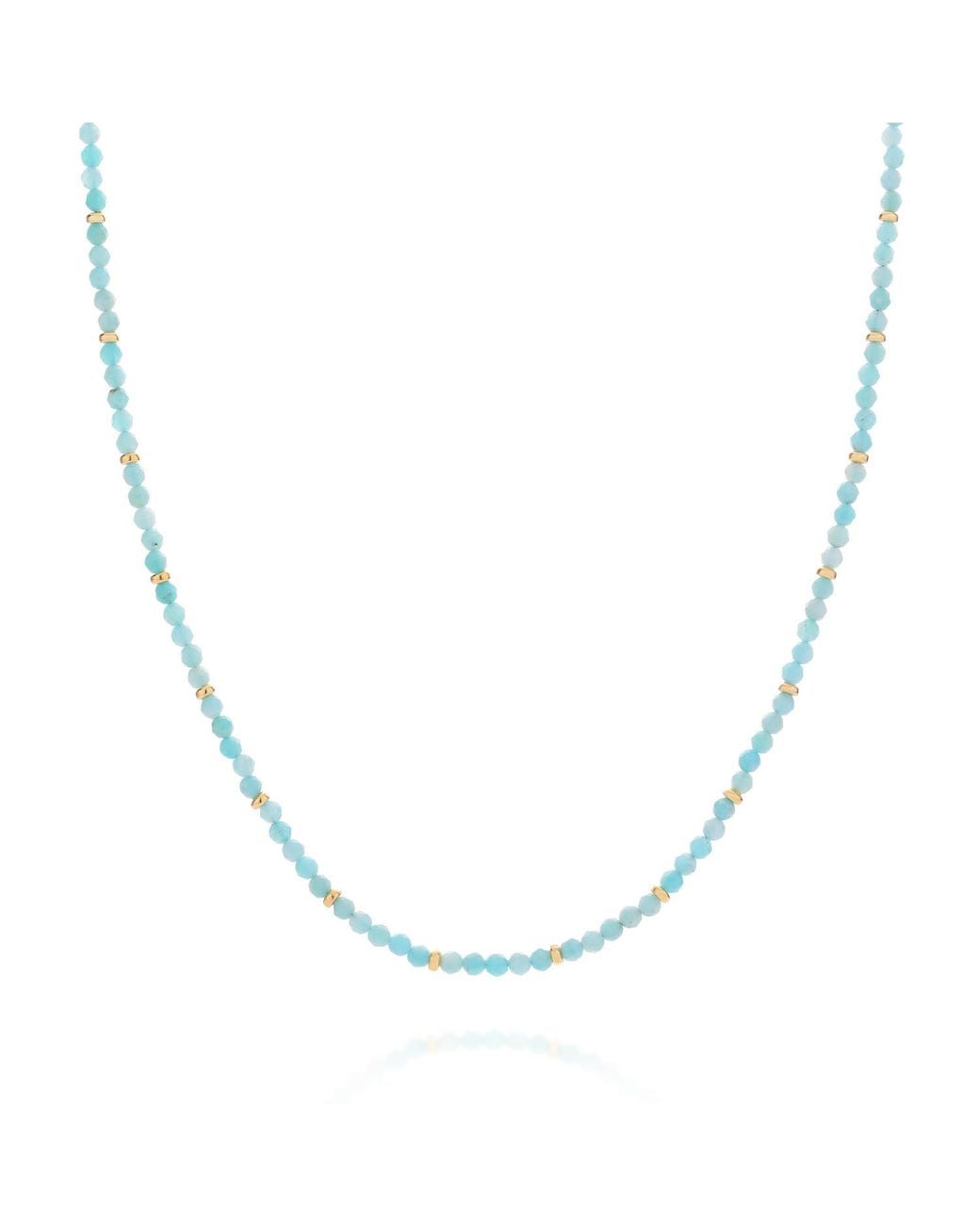 Nellou Jewellery Metallic Amazonite Orbit Necklace