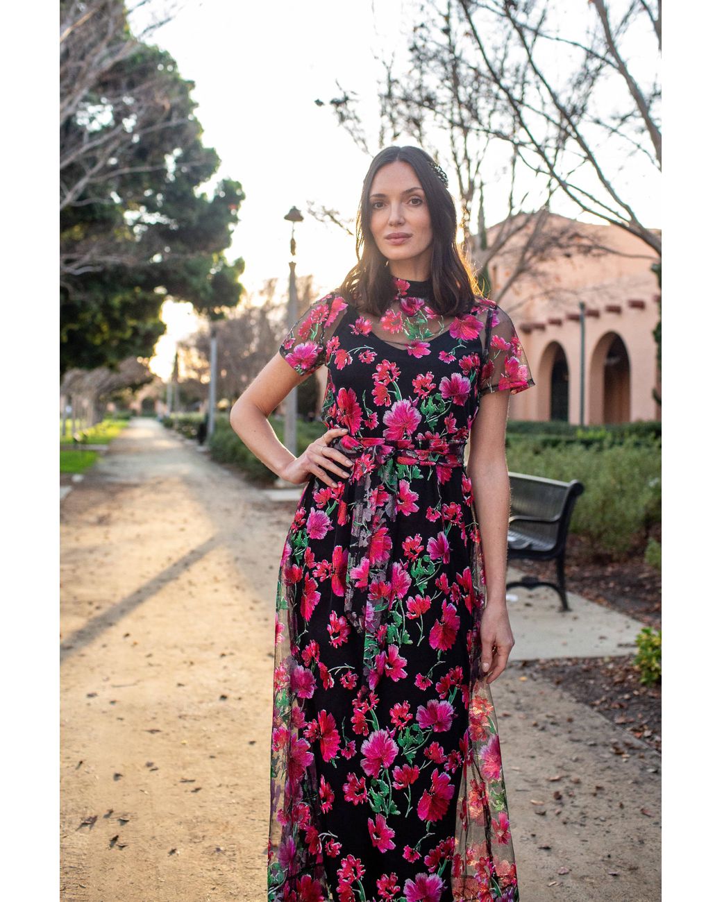 Jennafer Grace Red Jj Maxi Dress