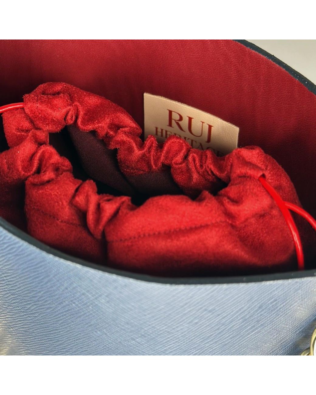 Ruj Heritage Blue Bucket Bag Midnight