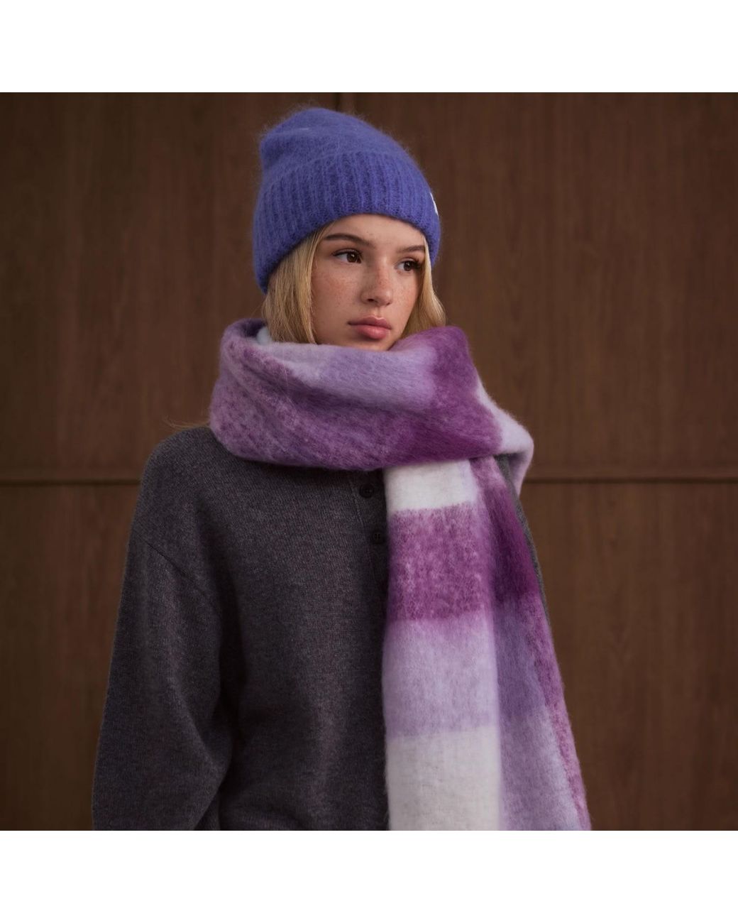 Arctic Fox & Co. Purple The Reykjavik Scarf