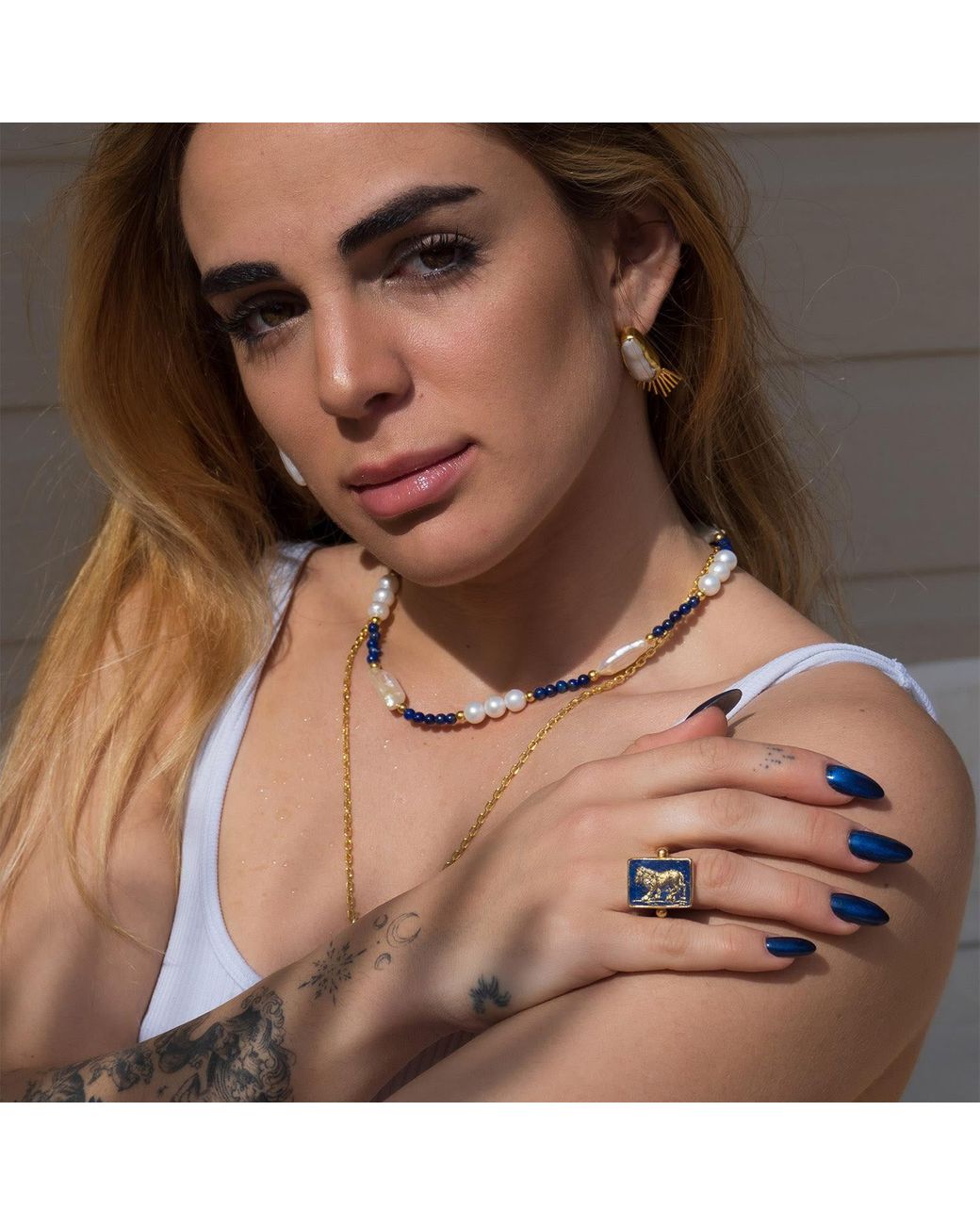 Ece London Blue The Nemean Lion Ring