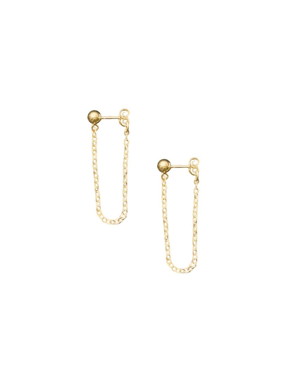 Herself Collections Metallic Naomi Chain Earring