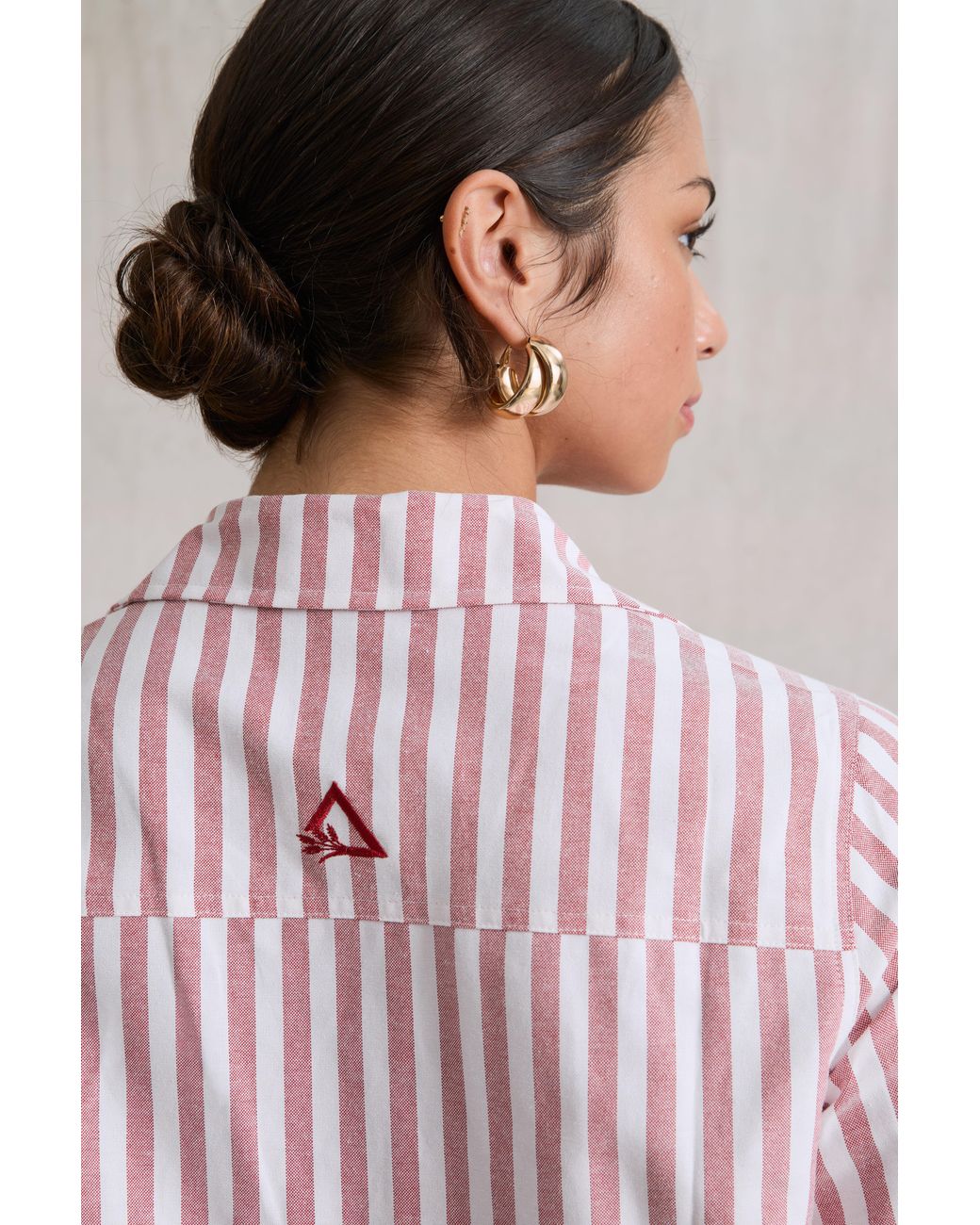 Hay Life Pink Yapp Stripe Shirt Cherry