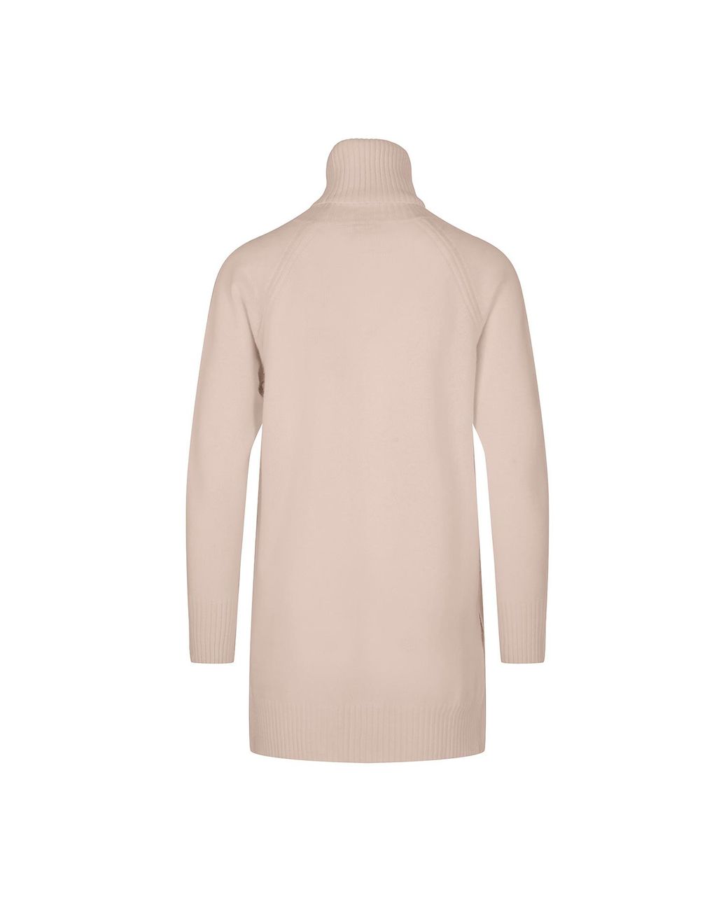tirillm Pink Neutrals Abby A Line Long Turtle Neck Pullover, Melange