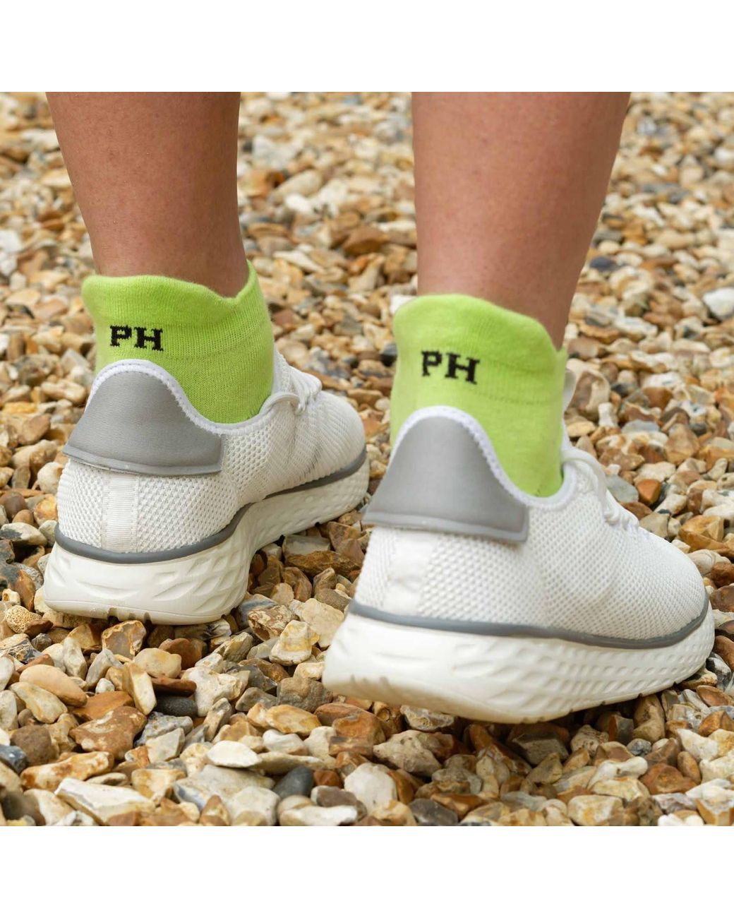 Peper Harow - Made in England Blue Organic Trainer Sport Socks Four Pack for men
