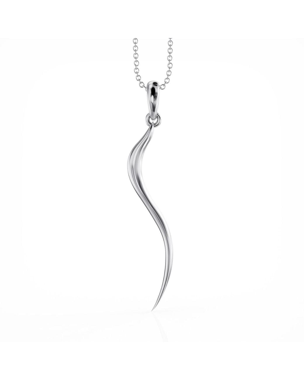 Linda Fiore Metallic Swirl Necklace