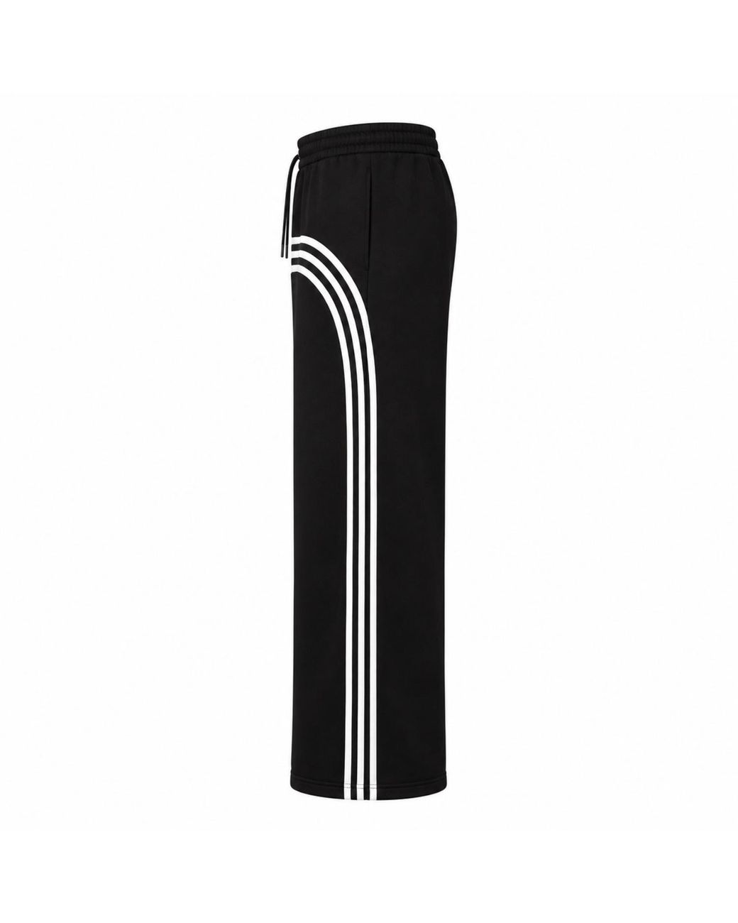 Chic Urban Black Urban Velocity Straight-Leg Stripe Joggers for men