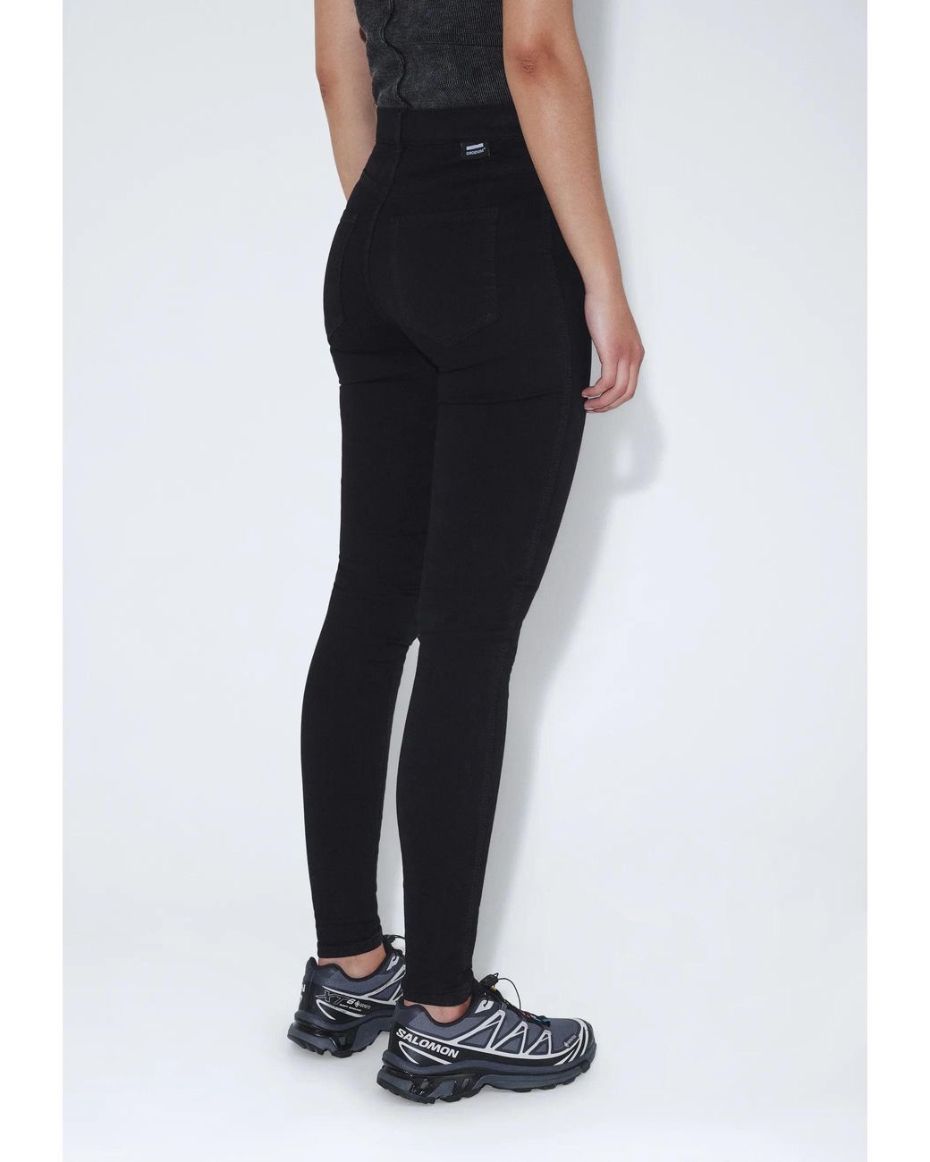 Dr. Denim Black Plenty Mid Skinny