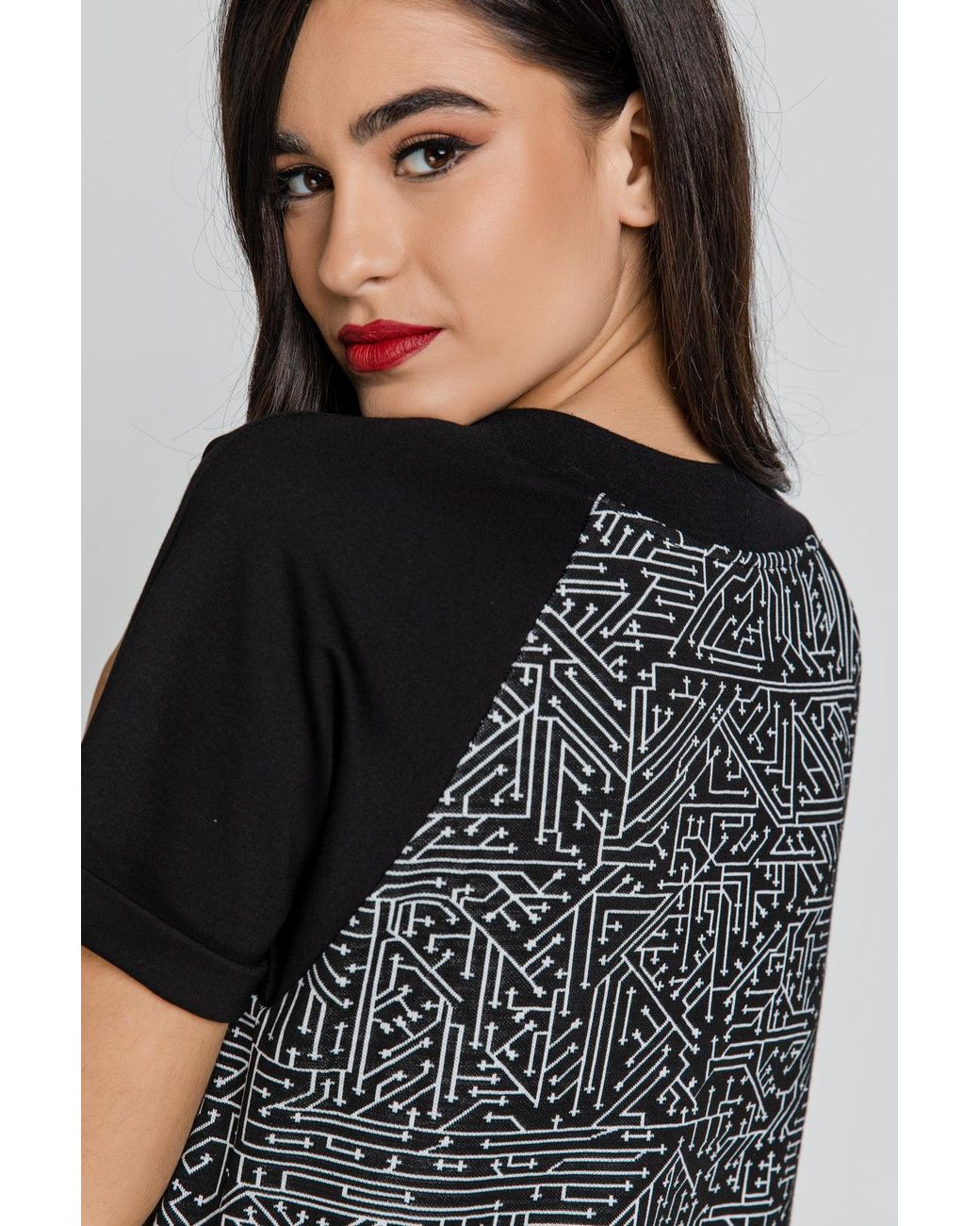 Conquista Black A Line Dress Fashion