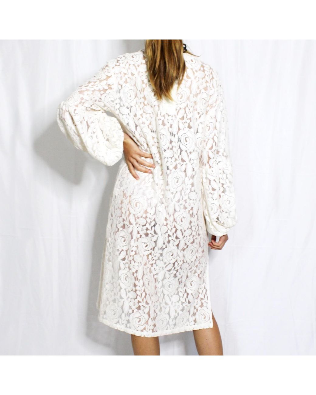 Boutique Kaotique Natural Handmade Moroccan Lace Beach Cover Up