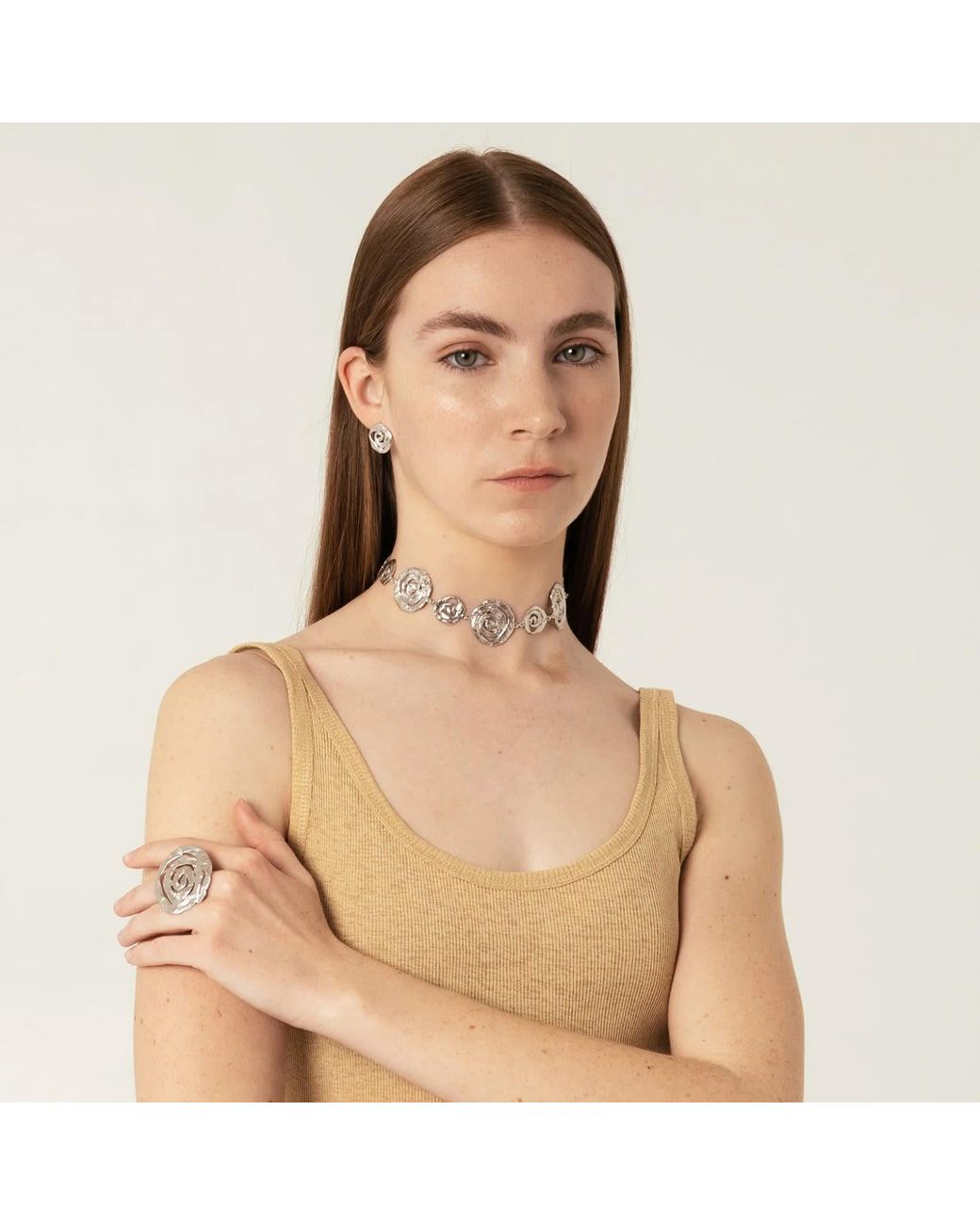 EVA REMENYI Metallic Origin Choker