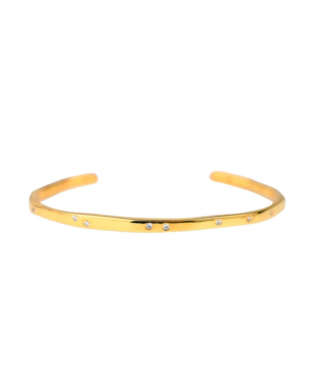 Zynnia Collective Metallic Studded Slim Cuff