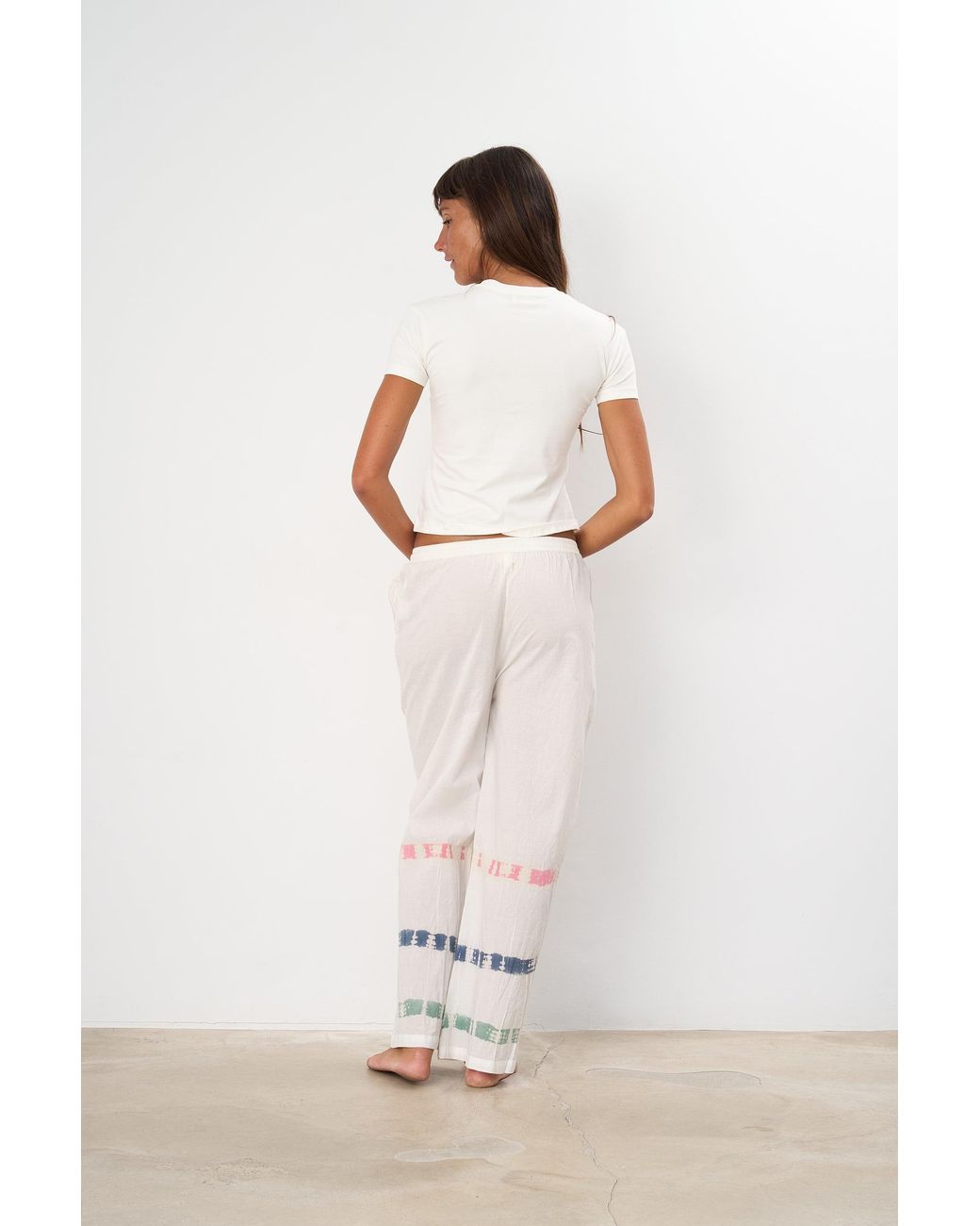 Par & Escala White Sere Pants