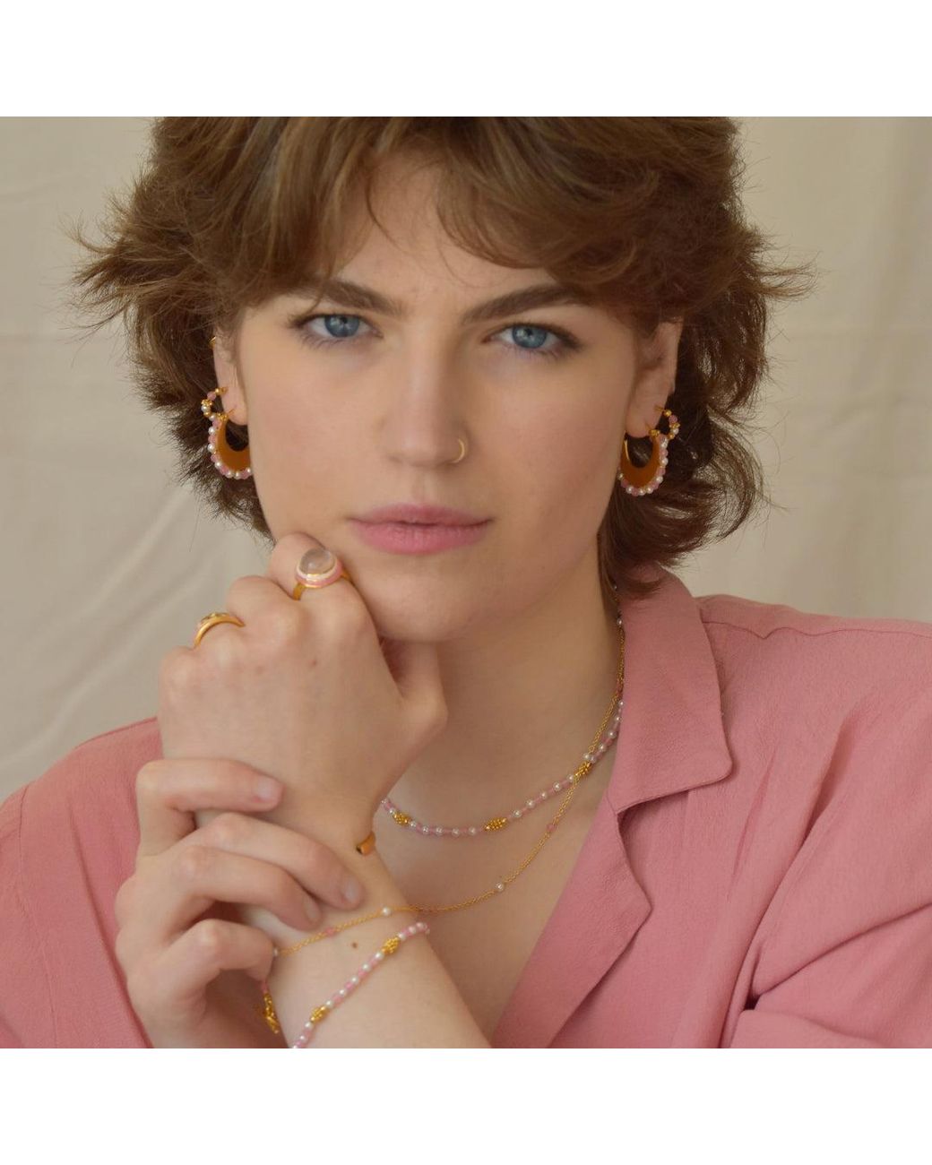 GEM BAZAAR Pink Sands Necklace