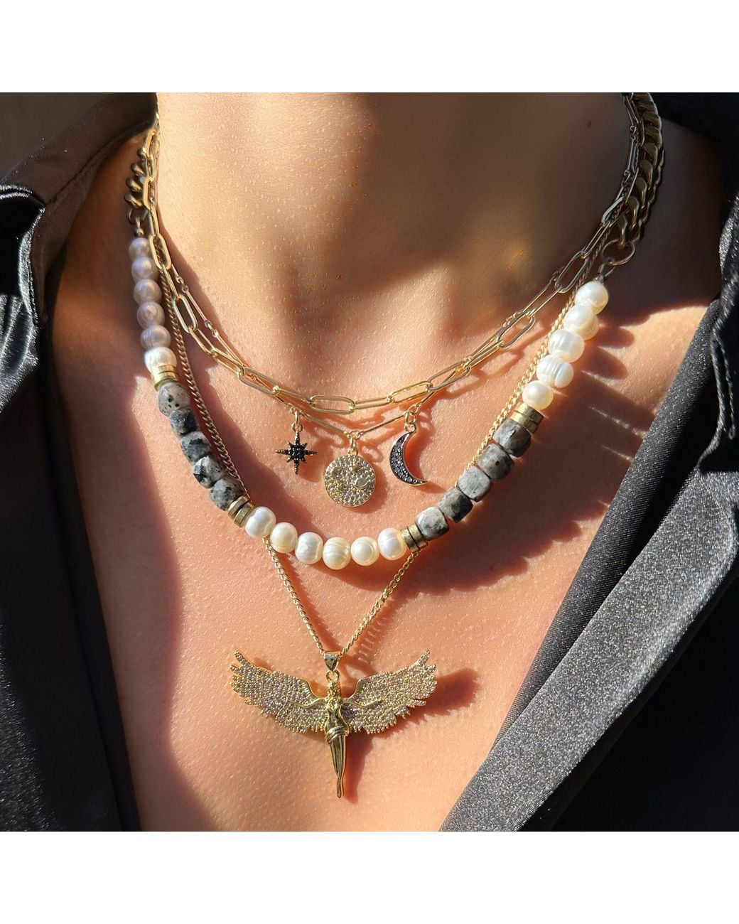 Rachel Nathan Metallic Laws Of Attraction Necklace
