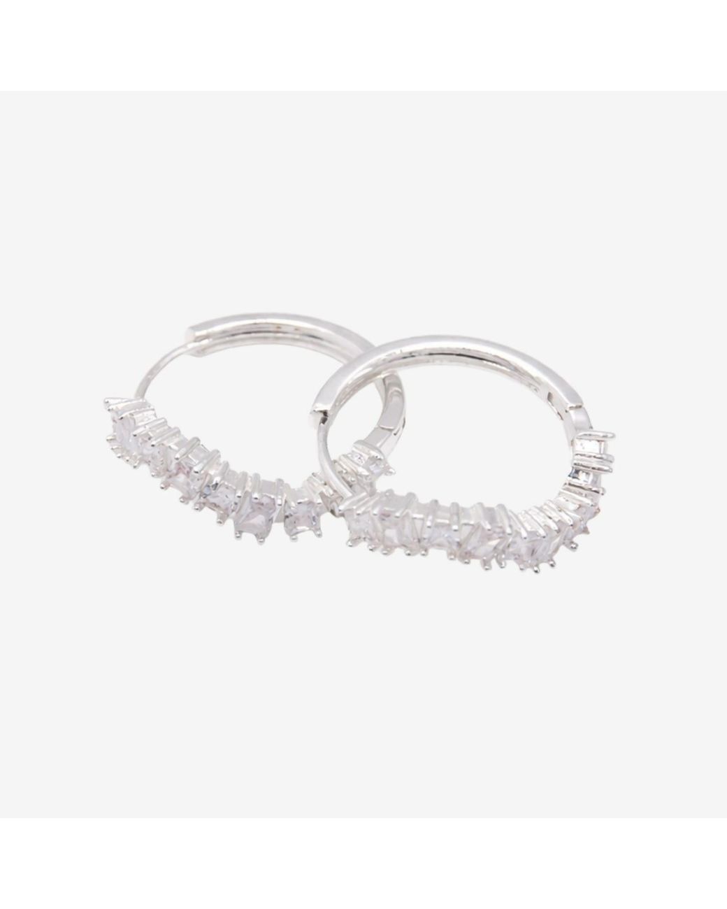 Uchi and Soto White Nami Stone Wave Earrings