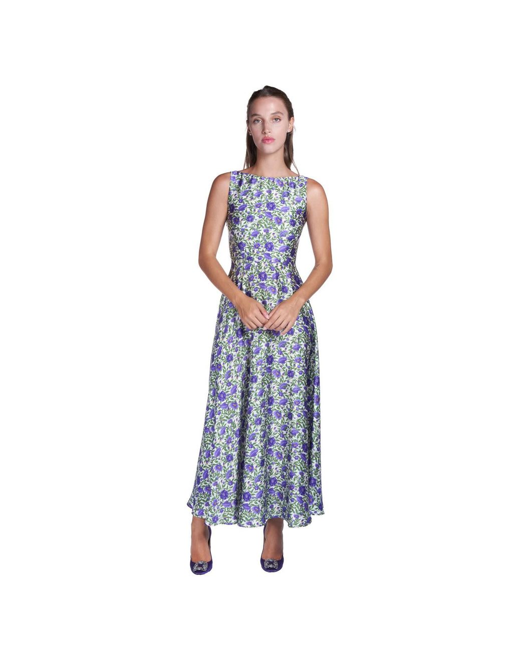 Sofia Tsereteli Blue Botanica Evening Dress