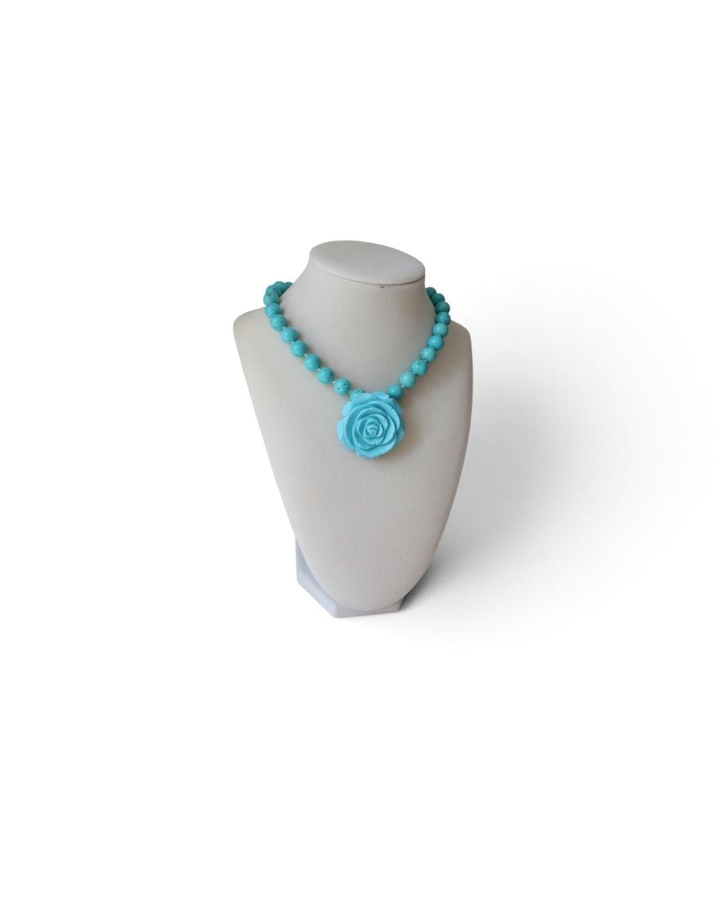 A'miss Blue Lafkada Rose Necklace