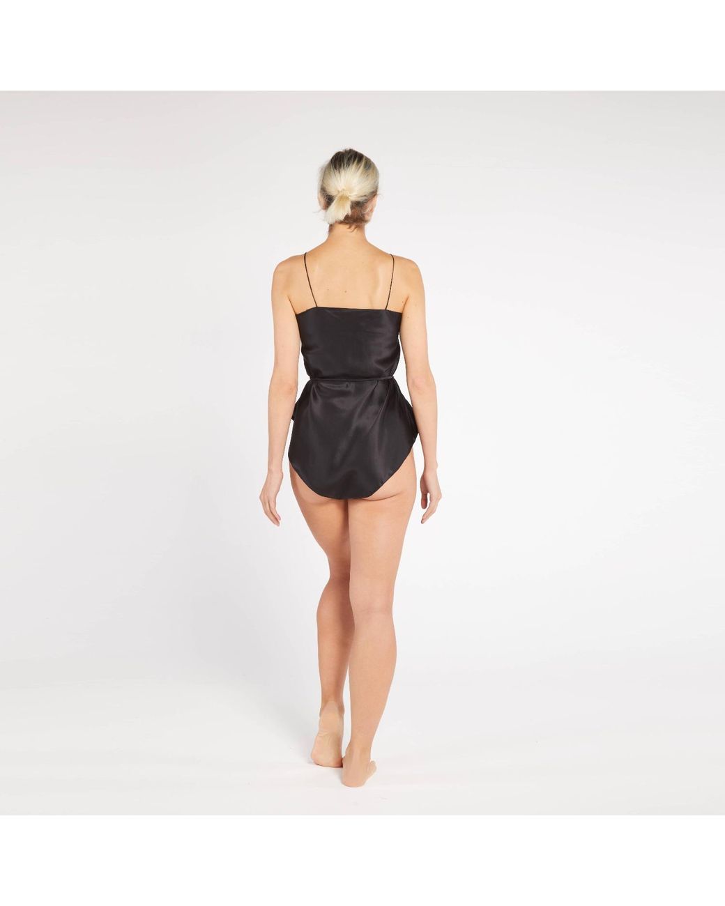 Maguy De Chadirac Black Classic Silk Teddy