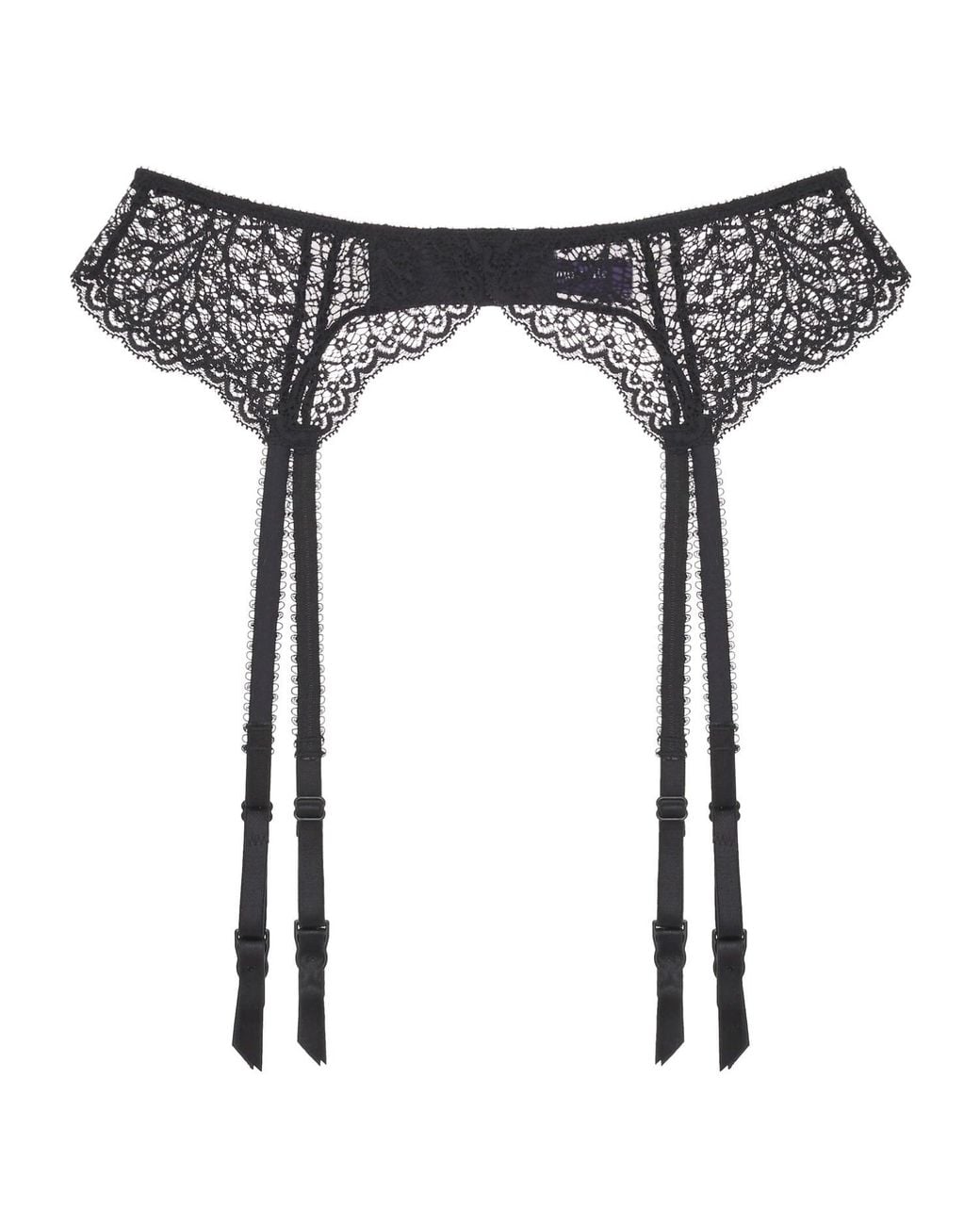 Journelle Black Allegra Suspender Belt Noir