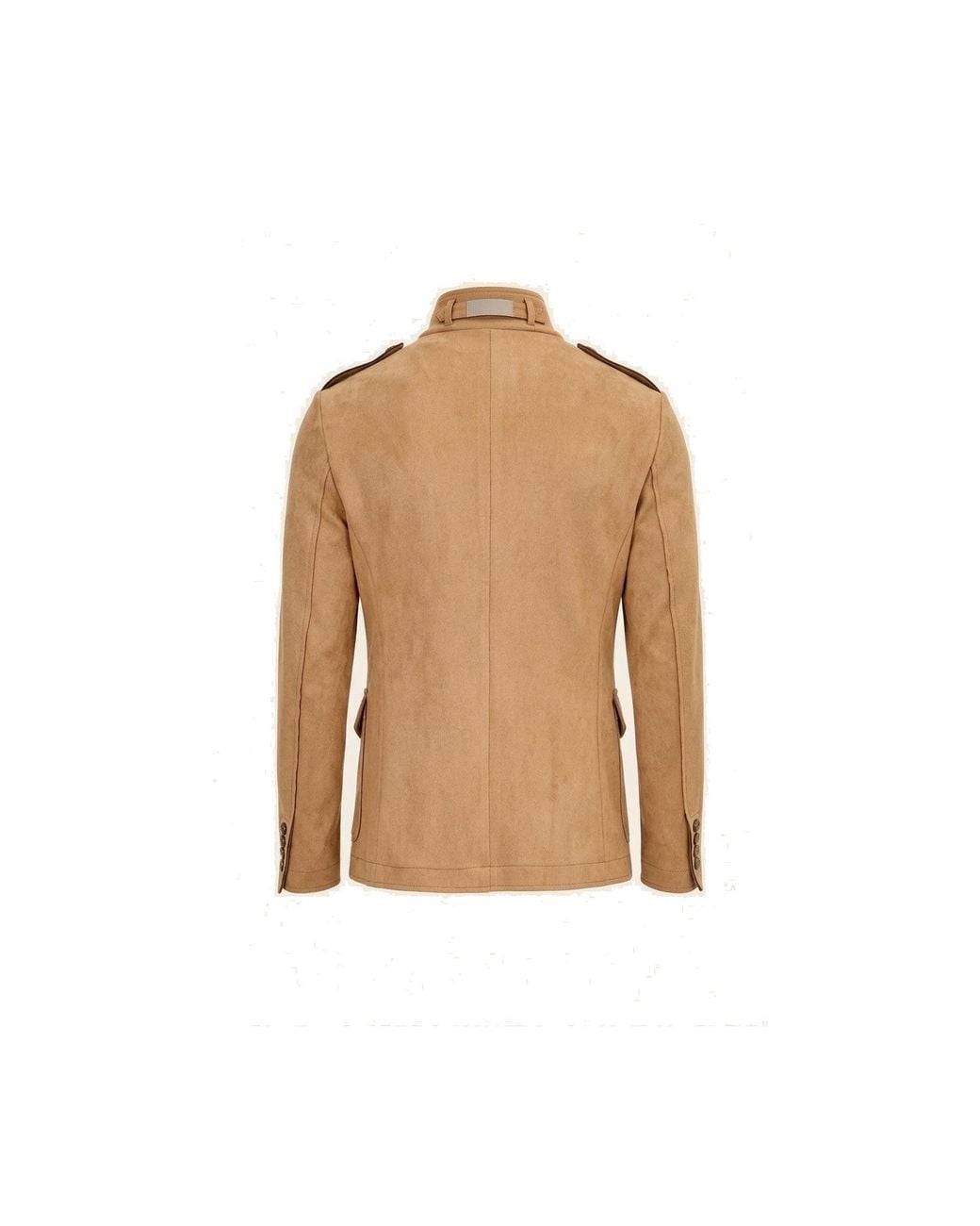 Ron Tomson Natural Neutrals Microsuede Lightweight Safari Jacket for men