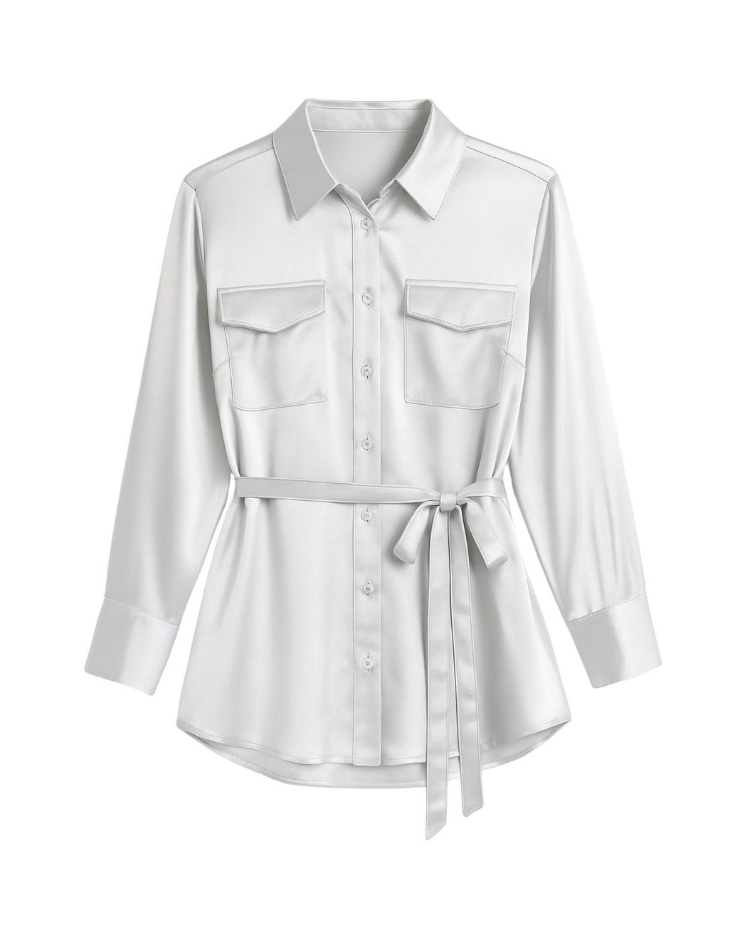 Zafur White Barron Blouse