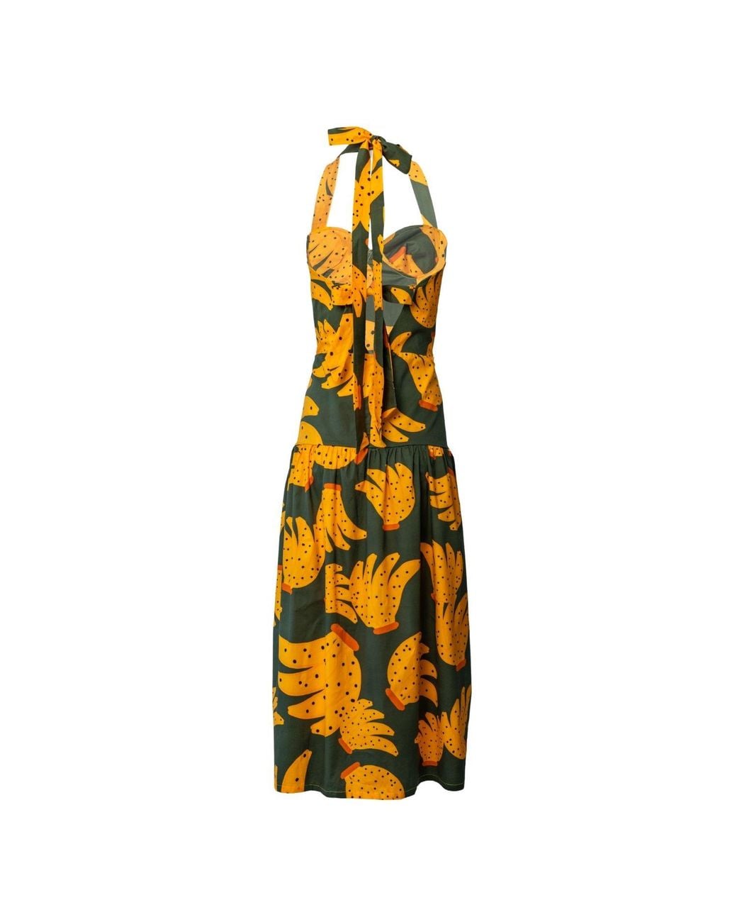 Pineapples Don't Have Sleeves Yellow Señorita Banana Dress