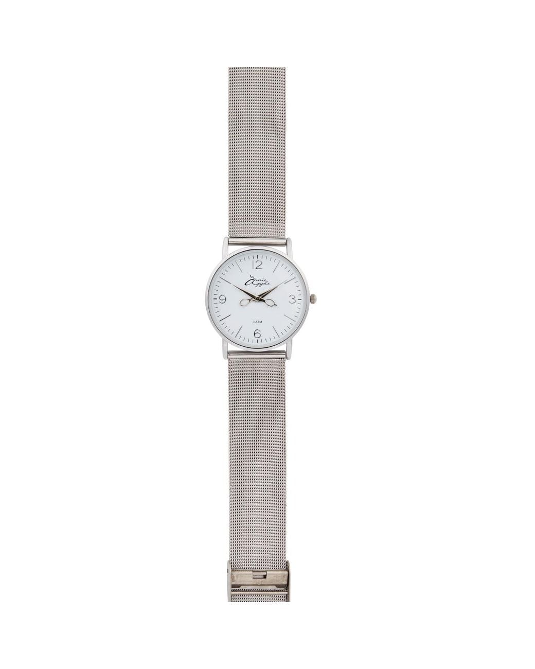 Bermuda Watch Company Metallic Annie Apple Alore/ Mesh Strap Hairdresser Scissor Hands Wrist Watch