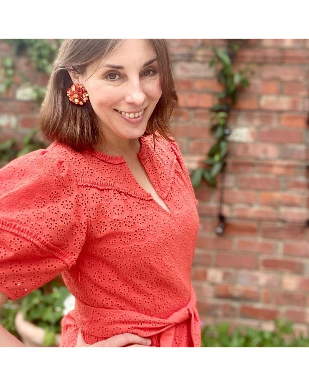 PINAR OZEVLAT Orange Blossom Studs