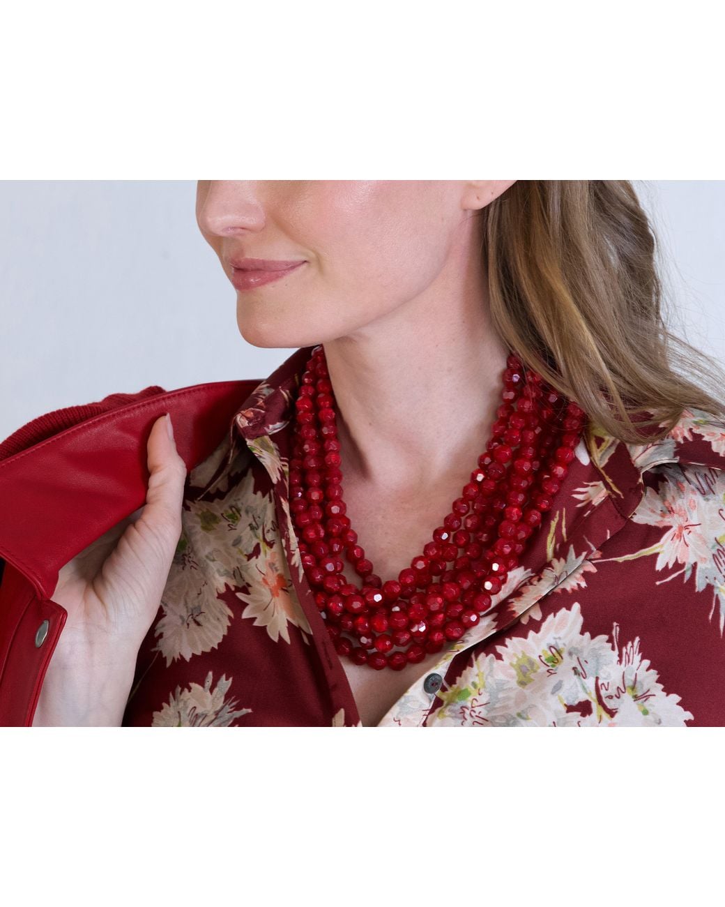 Fairchild Baldwin Red Helena Ruby Necklace