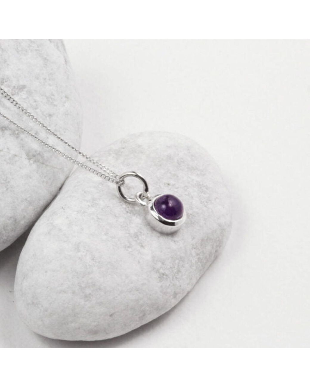 The Jewellery Store London White February Birthstone Jewellery Set With Amethyst