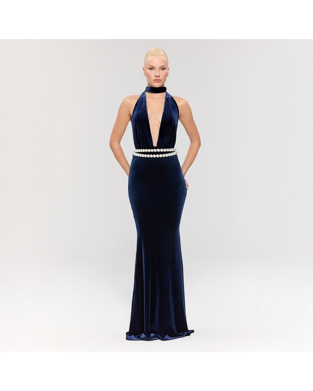 Nur Karaata Blue Emerald Empire Dress