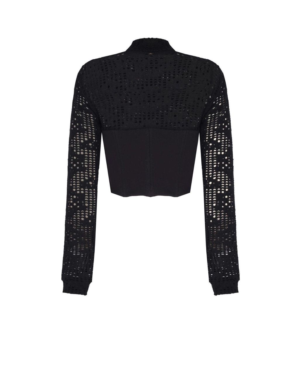 No'design Black Side Lace-Up Corset Detail Sweatshirt