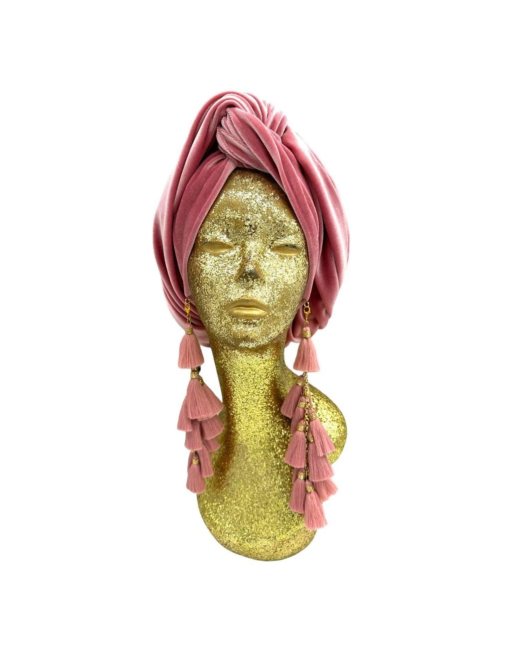 Julia Clancey Red Chacha Dusky Velour Turban